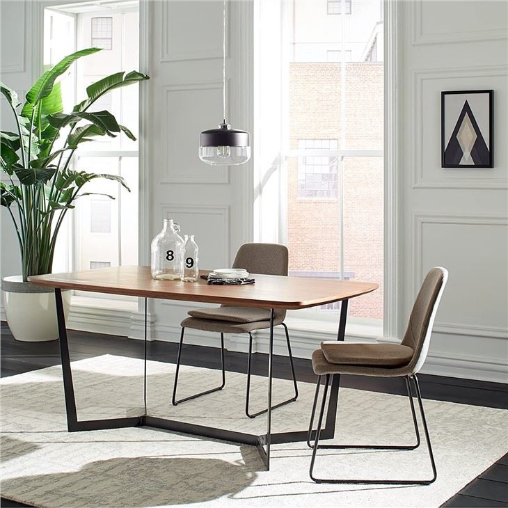 Apartment Medium Solid Wood Dining Table Villa Rectangle Large Dining Table Study Room Desk